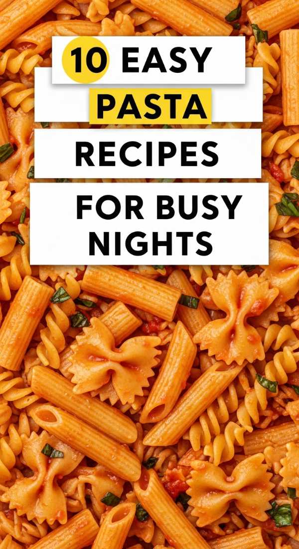 10 Easy Pasta Recipes For Busy Nights 6a1097a6a6d46