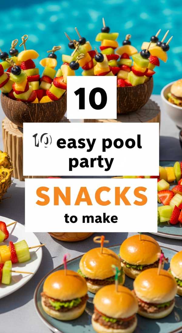 10 Easy Pool Party Snacks To Make Today 6a18a3d64aead