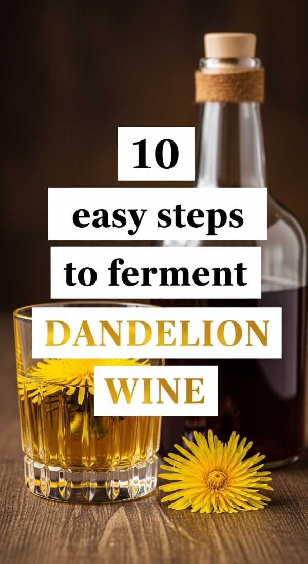 10 Easy Steps To Ferment Dandelion Wine 69fd88951b64e