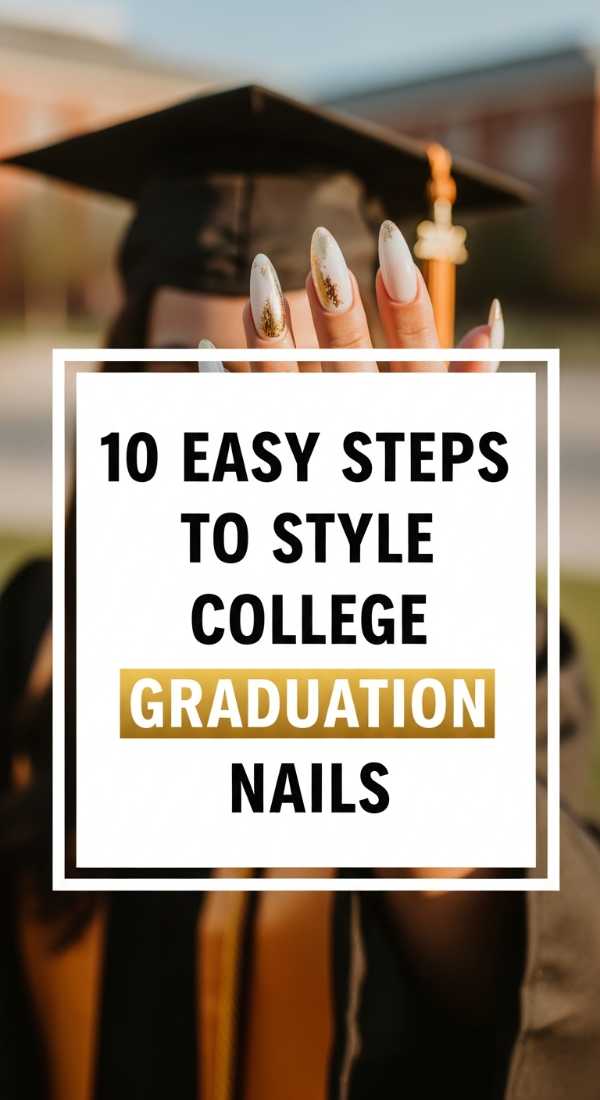 10 Easy Steps To Style College Graduation Nails 6a0597da2954d