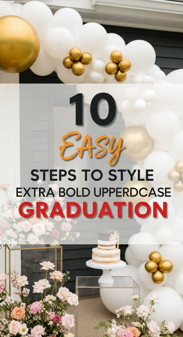 10 Easy Steps To Style Graduation Decor 6a0db3e2b9bf3