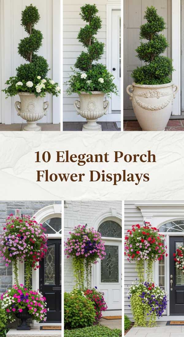 10 Elegant Porch Flower Displays 69fb07657b315