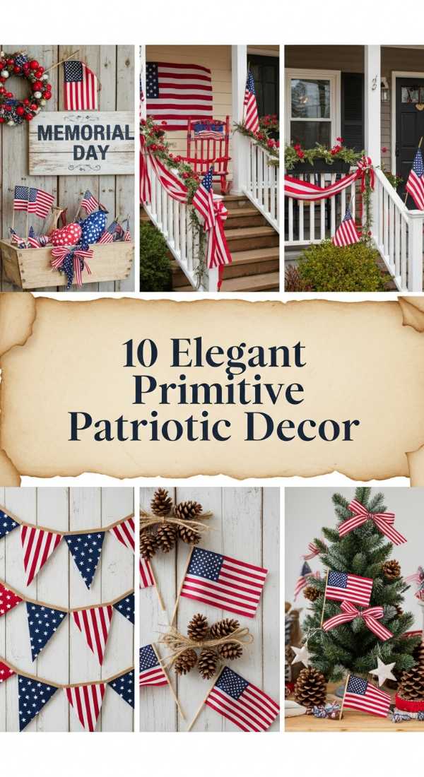 10 Elegant Primitive Patriotic Decor 6a04c9615ef10