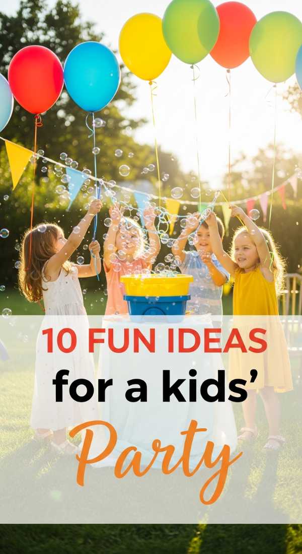 10 Fun Ideas For A Backyard Birthday Party For Kids 69f86c641b6ee