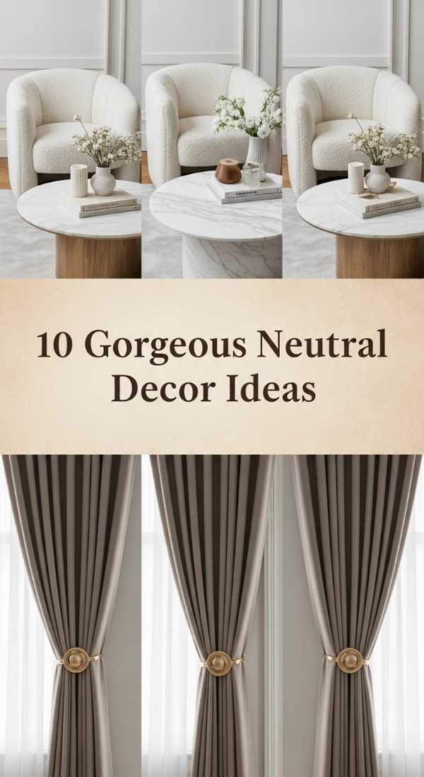 10 Gorgeous Neutral Decor Ideas 6a0ea9115e7d8
