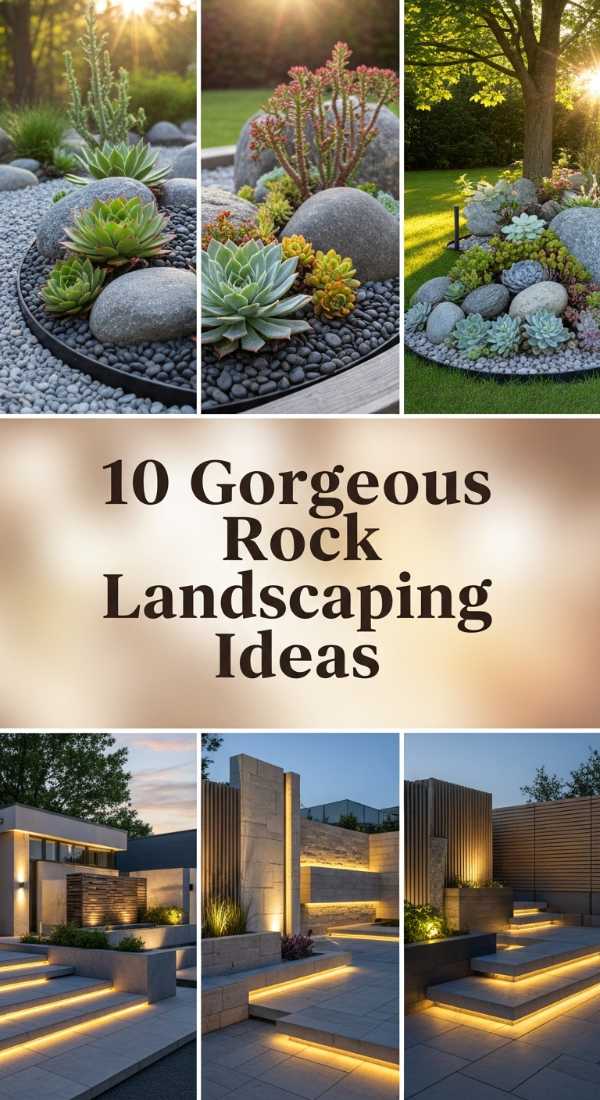 10 Gorgeous Rock Landscaping Ideas 69fb07611119a