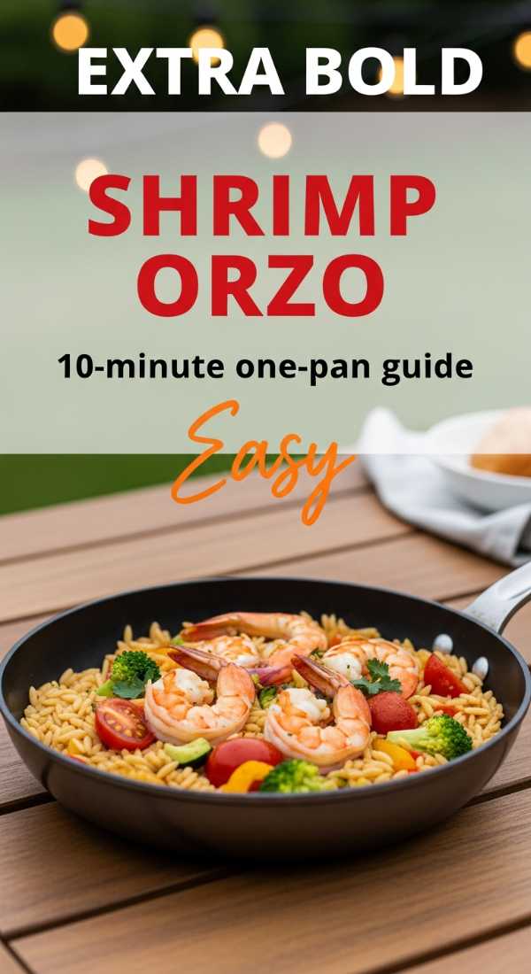 10 Minute One Pan Guide To Shrimp Orzo Dinner 69f721efed318
