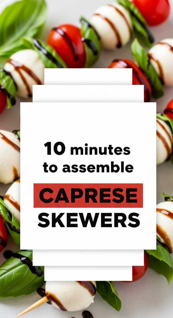 10 Minutes To Assemble Caprese Skewers 69fc1917c8ac4
