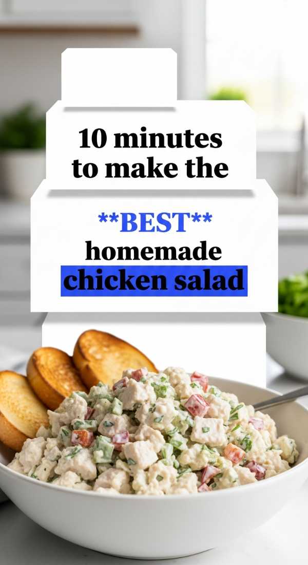 10 Minutes To Make The Best Homemade Chicken Salad 6a06bde7bb3f8