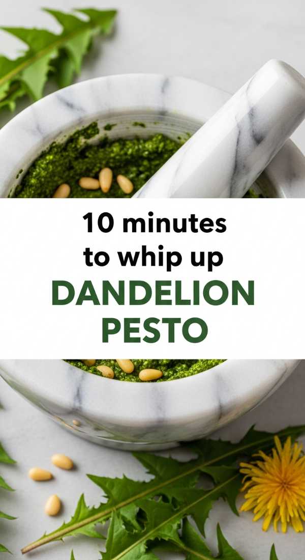 10 Minutes To Whip Up Dandelion Pesto 69f47b46443b0