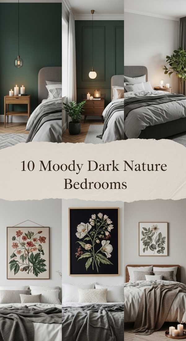 10 Moody Dark Nature Bedrooms 6a04bc4fb55e1