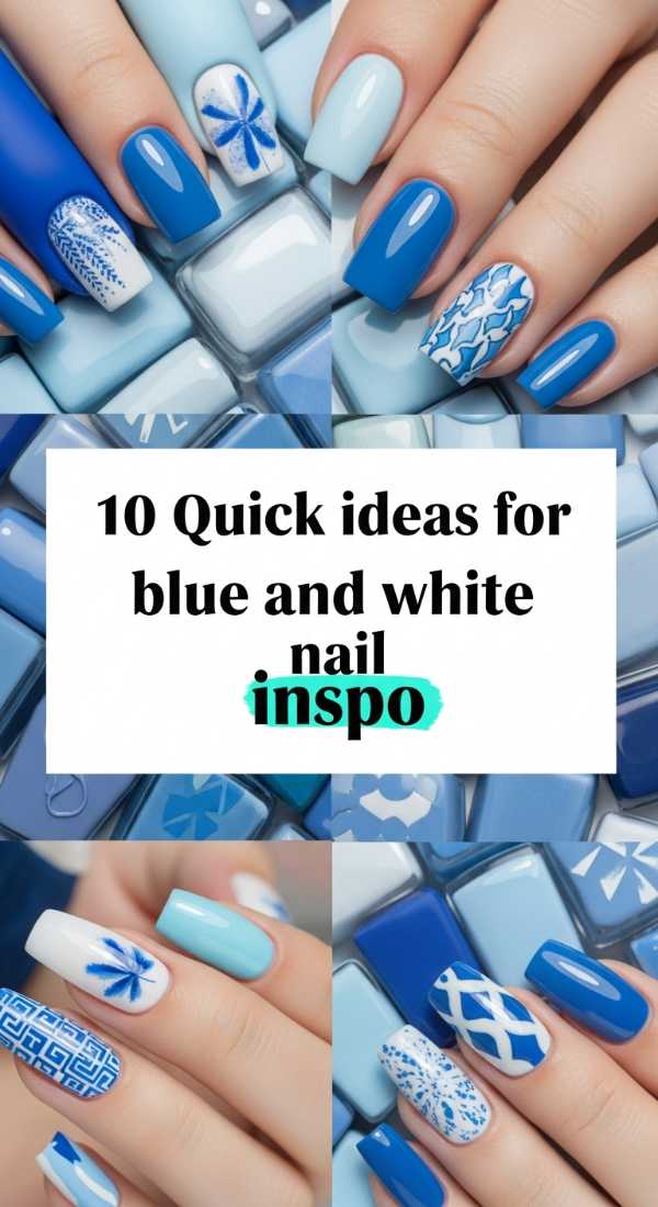 10 Quick Ideas For Blue And White Nail Inspo 69fc7e6cd0d73