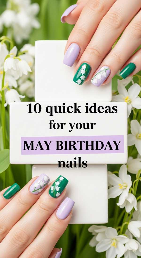 10 Quick Ideas For Your May Birthday Nails 6a05989c0ae11