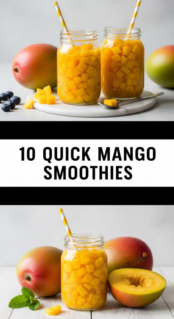 10 Quick Mango Smoothie Ideas Step By Step Guide 69f451e715108