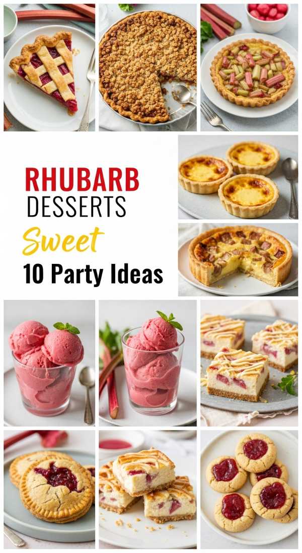 10 Rhubarb Desserts Recipes For Your Next Party 69fd742a73055