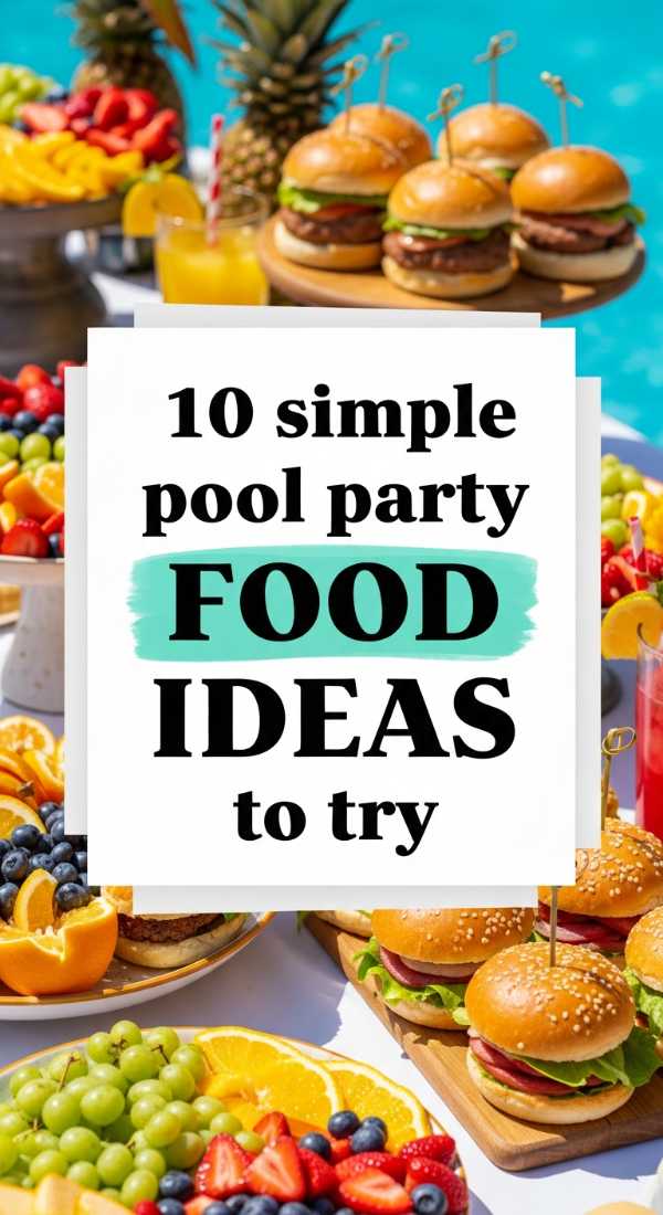 10 Simple Pool Party Food Ideas To Try 6a0de7681dc84