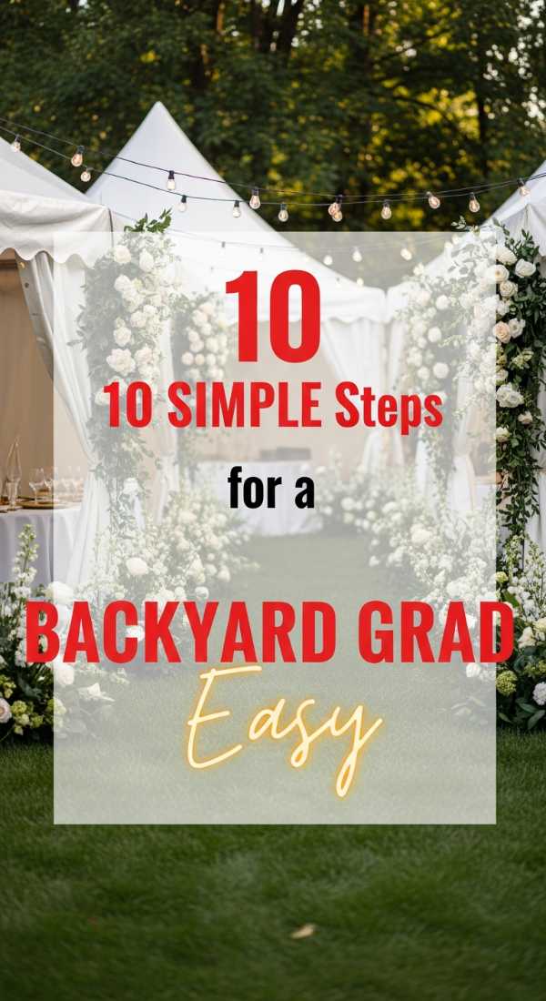 10 Simple Steps For A Backyard Graduation Party 69f725425f23a