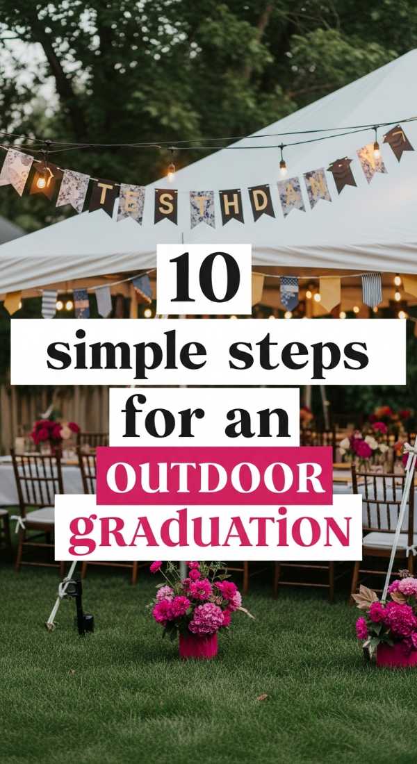 10 Simple Steps For An Outdoor Graduation 69fb141a9040b