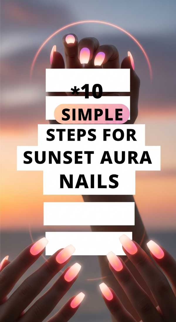 10 Simple Steps For Sunset Aura Nails 6a059cb93476e