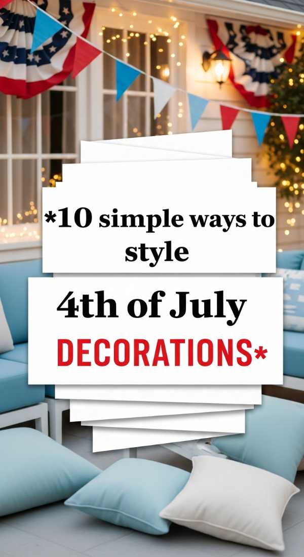10 Simple Ways To Style 4th Of July Decorations 6a057d856db95
