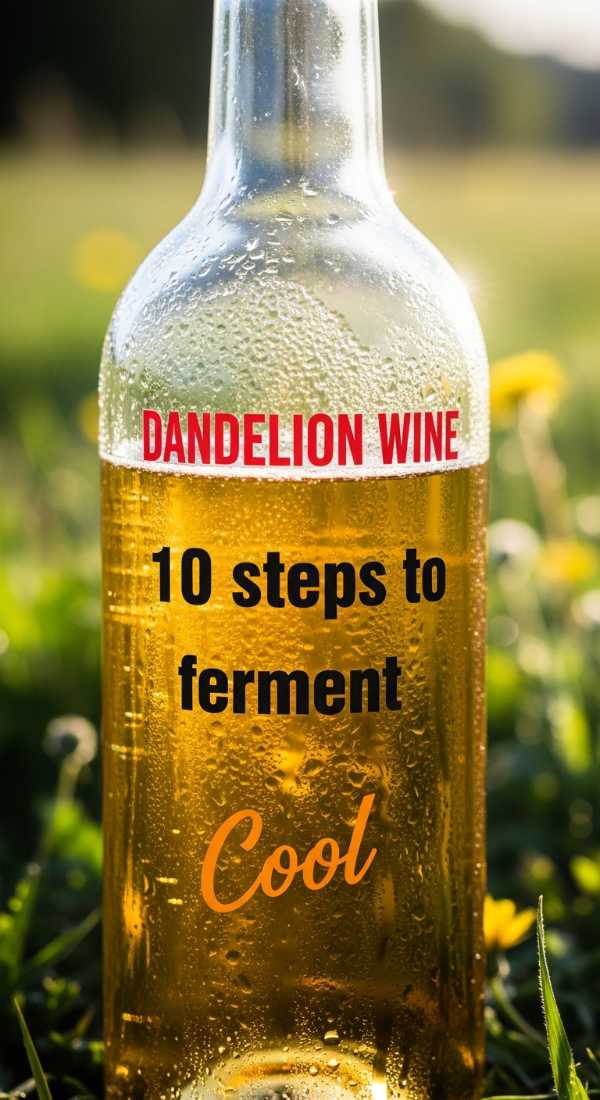 10 Steps To Ferment Cool Dandelion Wine 69f5d5301200c