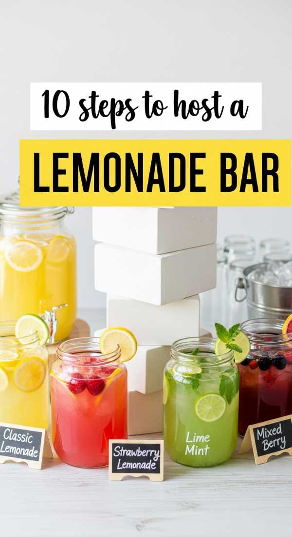 10 Steps To Host A Lemonade Bar 6a06cbe24f624