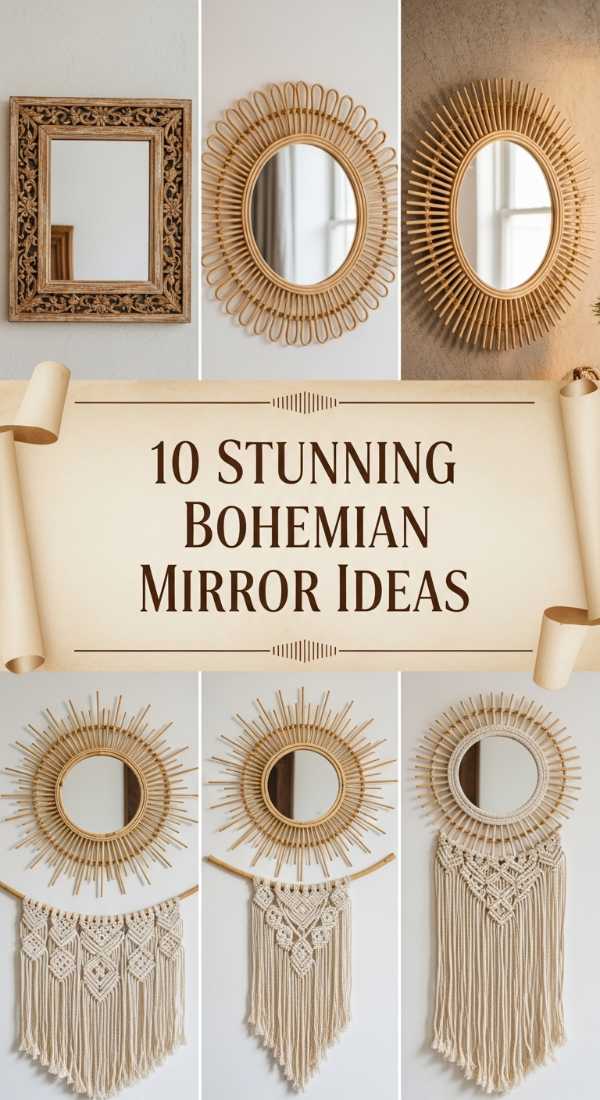 10 Stunning Bohemian Mirror Ideas 6a0ea7eab3319