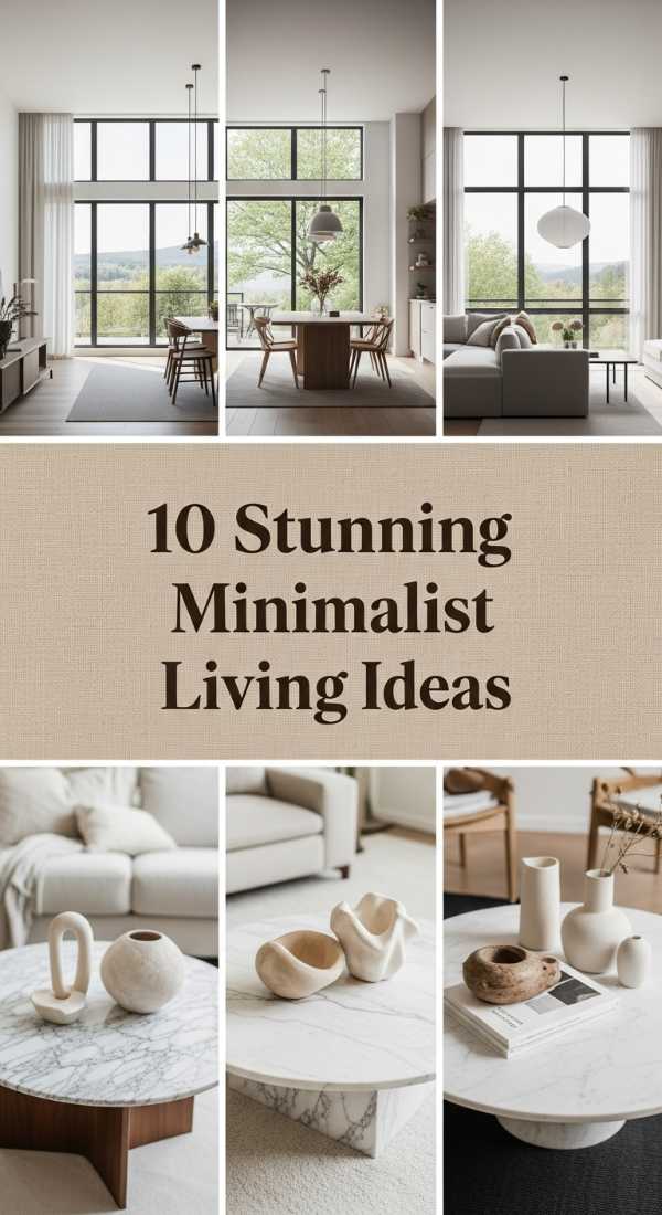 10 Stunning Minimalist Living Ideas 6a1b22a910cb7
