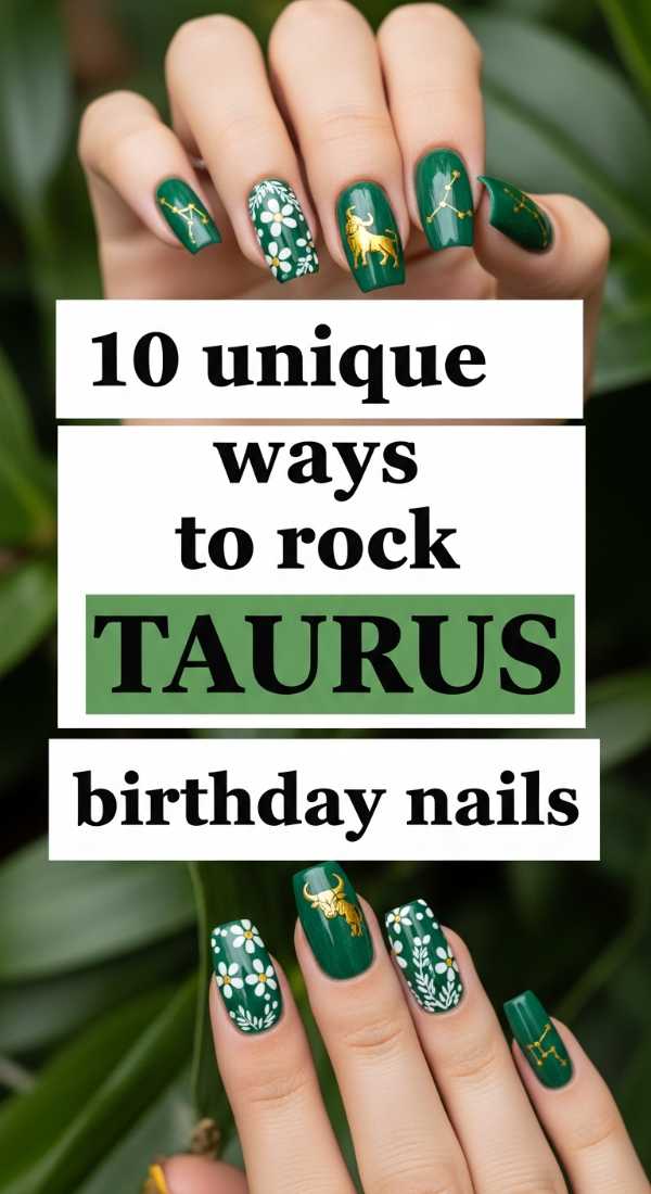 10 Unique Ways To Rock Taurus Birthday Nails 6a059f8801c9d