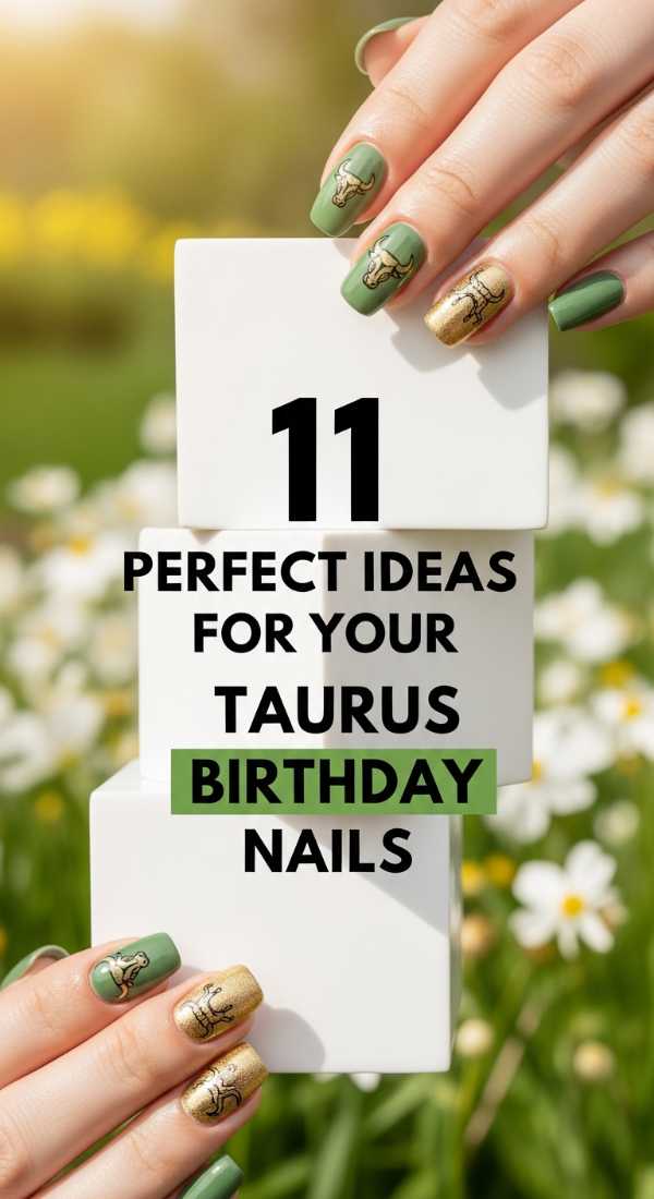 11 Perfect Ideas For Your Taurus Birthday Nails 6a059cba0bcdf