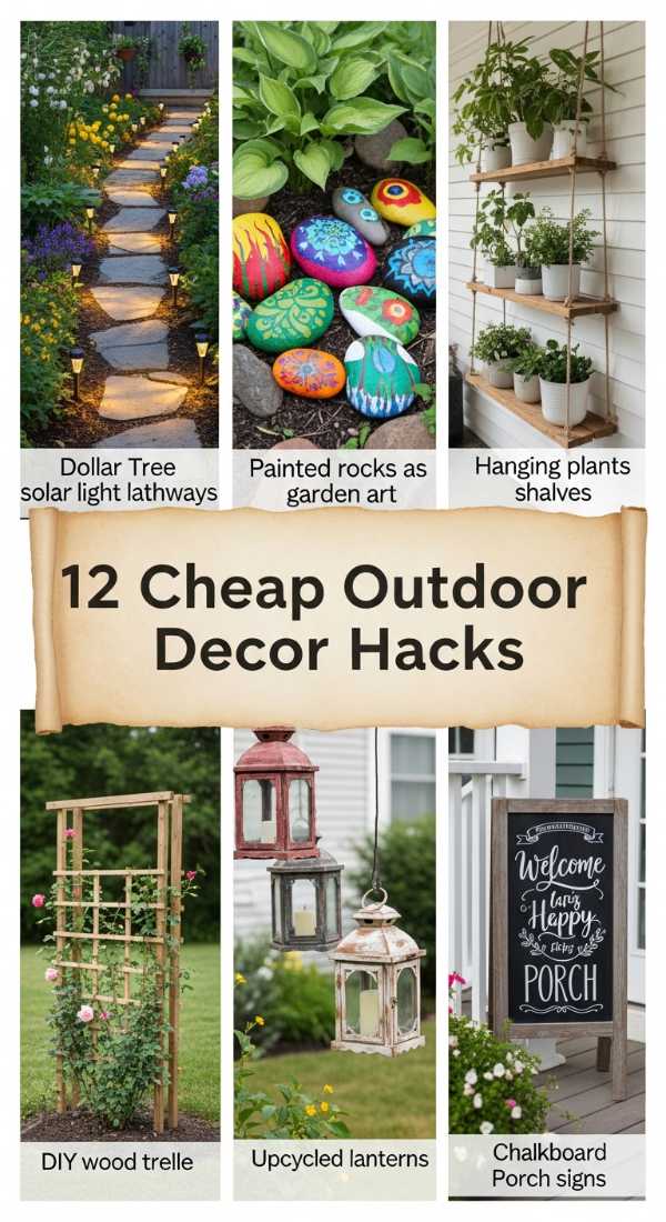 12 Cheap Outdoor Decor Hacks 6a04bafba2c87