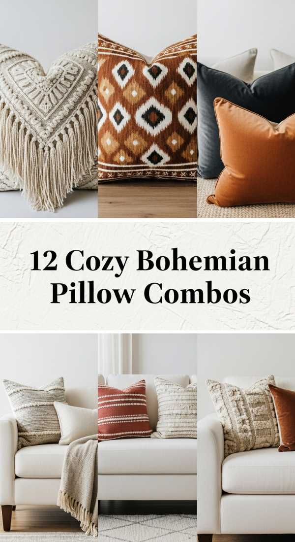12 Cozy Bohemian Pillow Combos 6a0ea3138e6f0
