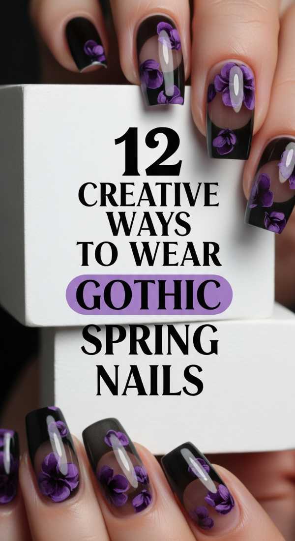 12 Creative Ways To Wear Gothic Spring Nails 6a0595de9c601