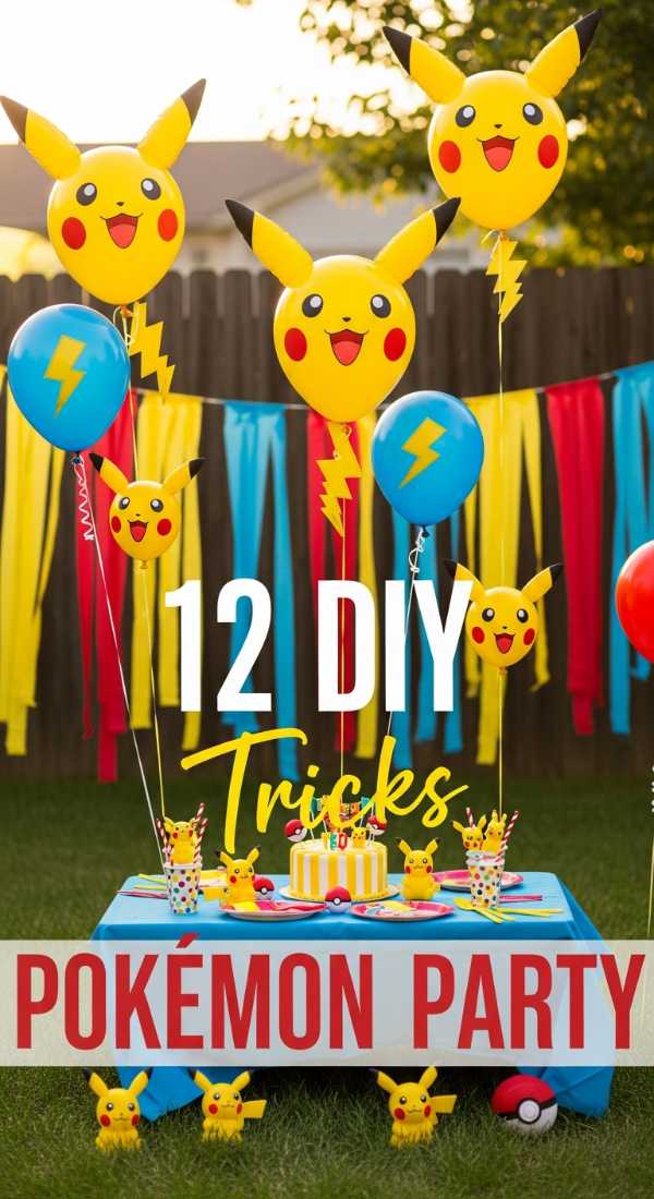Party Under the Stars: Your Go-To Outdoor Celebration Board 12 Diy Tricks For Pokemon Party Decor 6a157c94ad36e