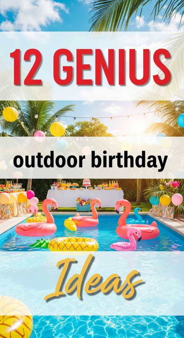 12 Genius Outdoor Birthday Party Ideas For Summer 69f86c64ac3fe