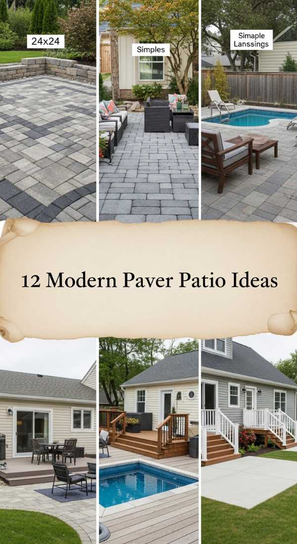 12 Modern Paver Patio Ideas 6a04b780c6da1