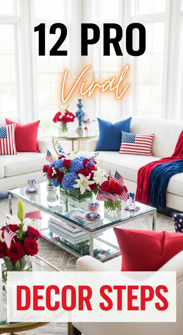 The All-American Celebration: Tips for a Patriotic Home & Party 12 Pro Steps For July 4th Decor 6a0db3d631648