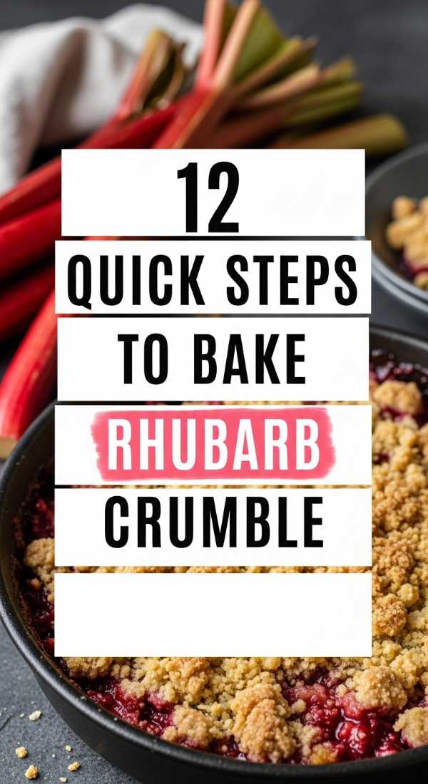 12 Quick Steps To Bake Rhubarb Crumble 6a070b53d0fdd