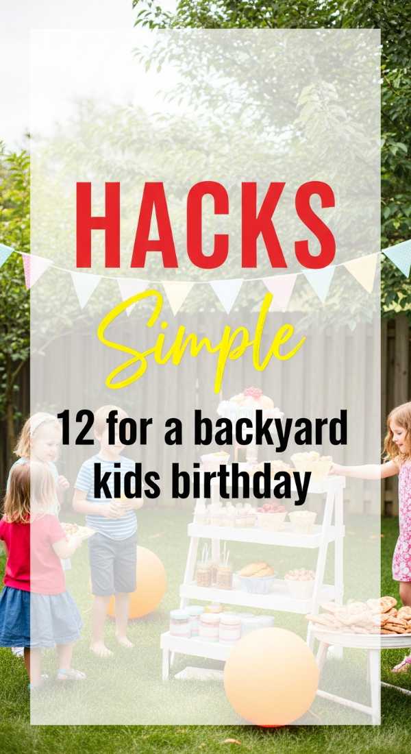 12 Simple Hacks For A Backyard Kids Birthday 69f86c6c6b94a