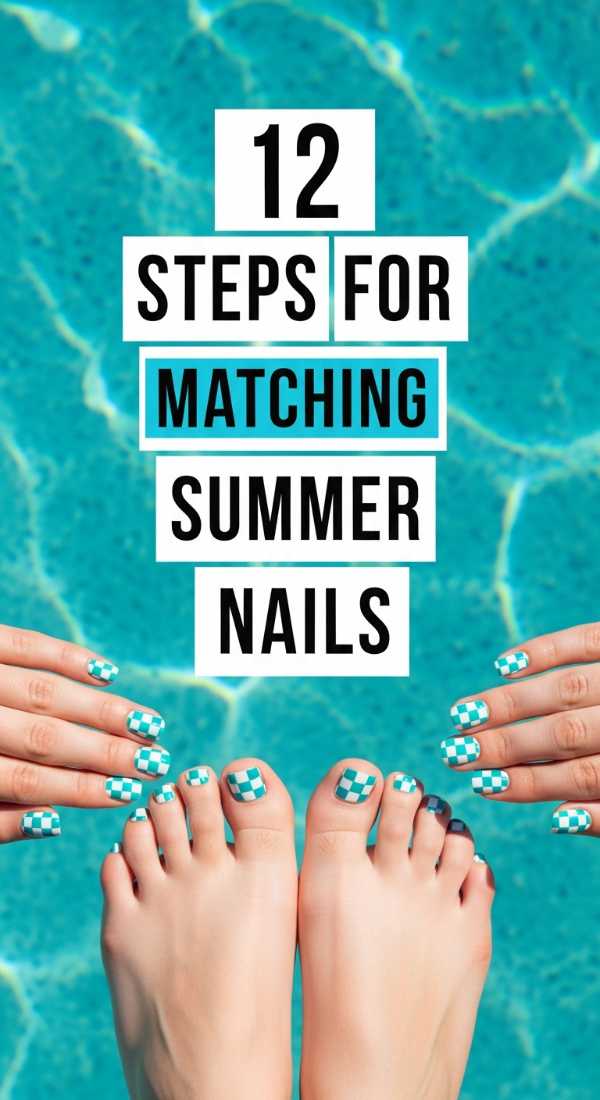 12 Steps For Matching Summer Nails 6a059f7ceeb1e