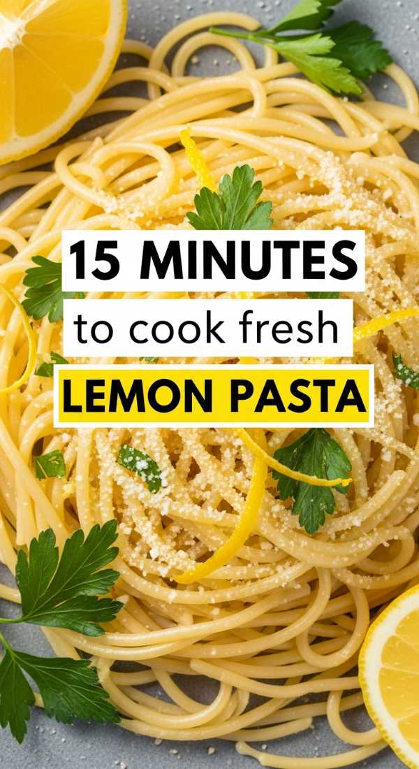 15 Minutes To Cook Fresh Lemon Pasta 69f6f4ba02546