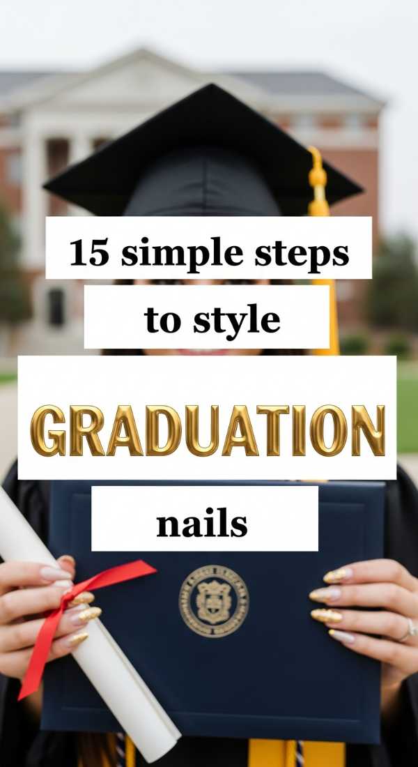 15 Simple Steps To Style Graduation Nails 6a059f86d2a7a