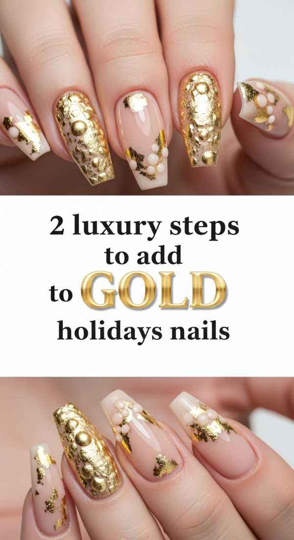 2 Luxury Steps To Add Gold To Holidays Nails 6a0f0d9486d77