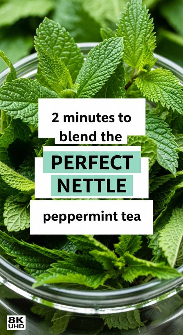 2 Minutes To Blend The Perfect Nettle Peppermint Tea 69f47b4f7644a