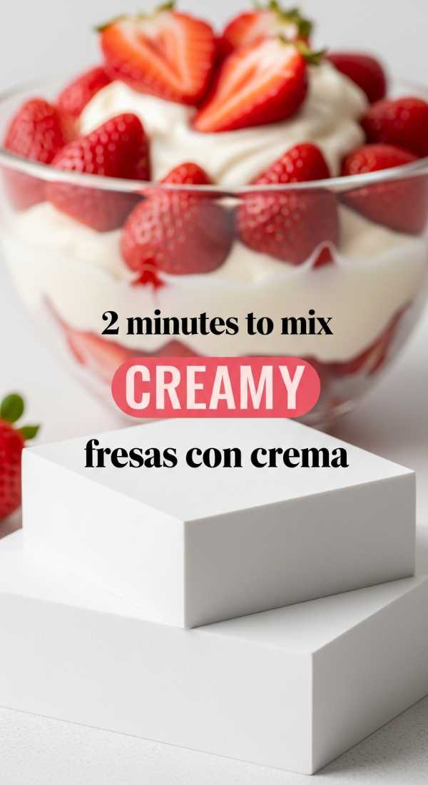 2 Minutes To Mix Creamy Fresas Con Crema 6a06bde5c1a2b