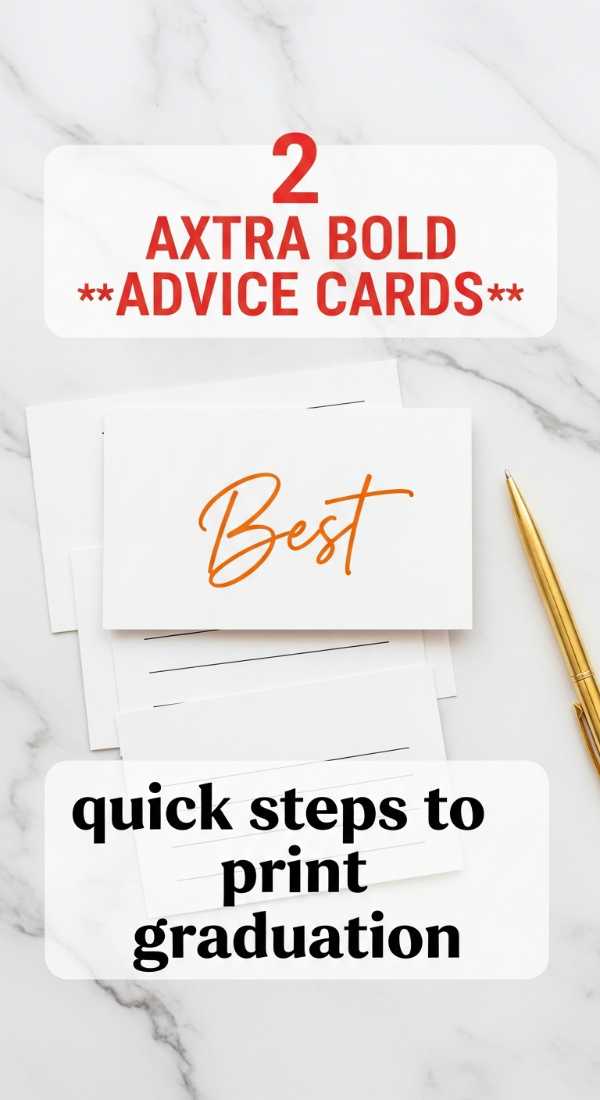 The Grad Party Playbook: Stunning Decor & Stress-Free Planning Tips 2 Quick Steps To Print Graduation Advice Cards 6a002e3b8d139