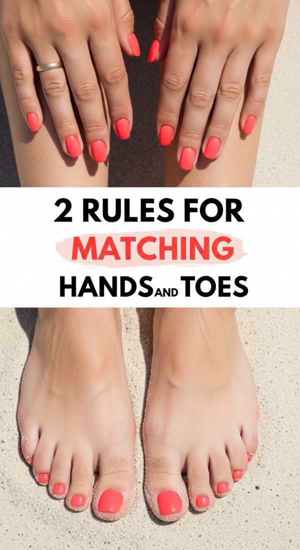 The 2026 Nail Edit: From High-Tech Chrome to Nature-Inspired Knits 2 Rules For Matching Hands And Toes 6a05a14968ca2