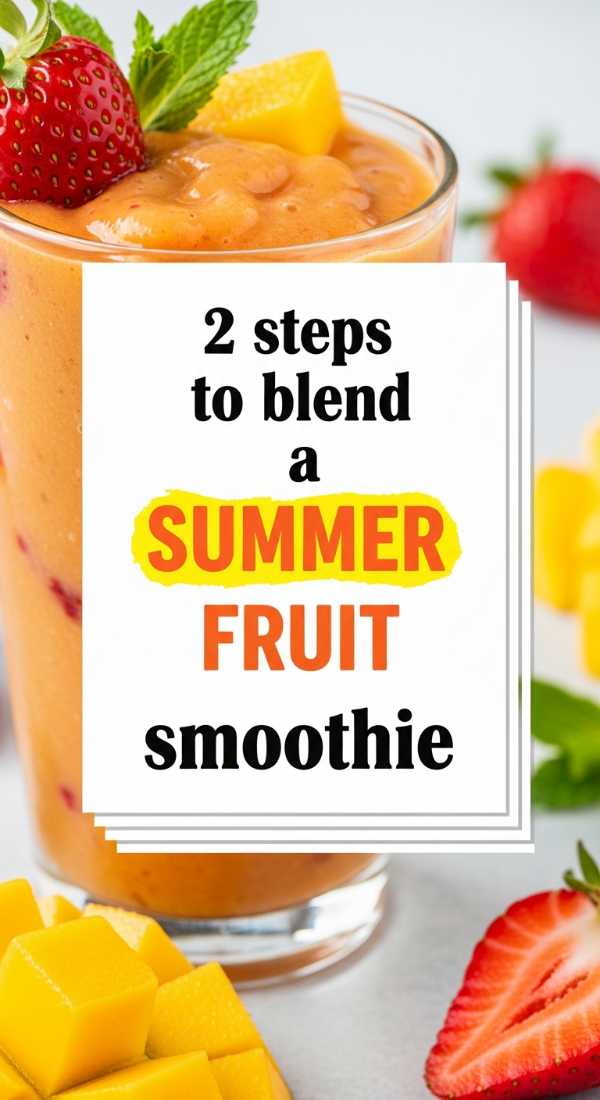 2 Steps To Blend A Summer Fruit Smoothie 69fc191831b64