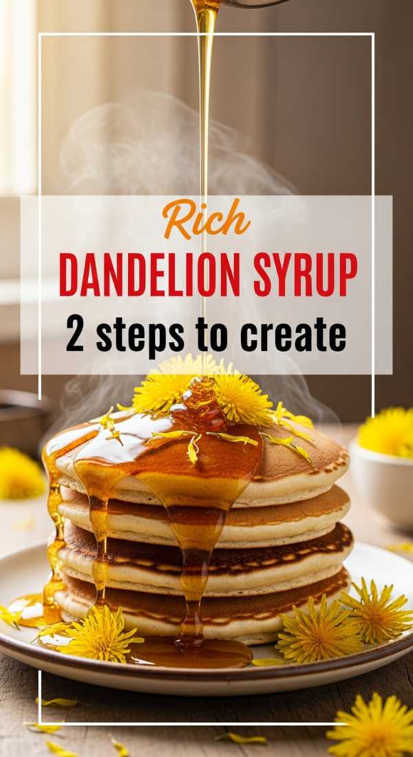 2 Steps To Create Rich Dandelion Syrup 69f5d53077d82