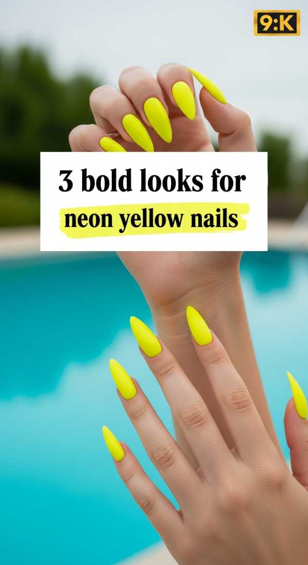 3 Bold Looks For Neon Yellow Nails 6a05a52b22b8b